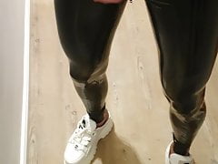 Cum in Latex leggings and Buffalos