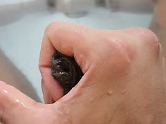Big load while bathing