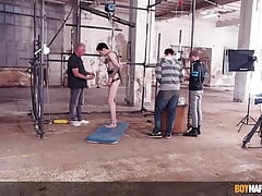 DILF Sebastian Kane dominates and torments twink Alex Knight