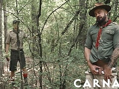 ScoutBoys Hot hung scout leader Jax Thirio fucks two boys in forest