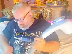 country father shooting his load. BIG ORGASM