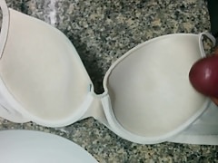 Cum on inner side white bra