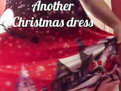 Edging and messing in Christmas Dress