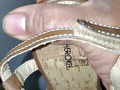mechanic  found cute brown heels in customer car