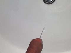 I piss in the sink