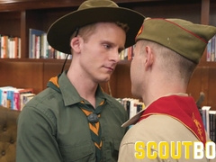 ScoutBoys Noah White gets a reach around during bang-out