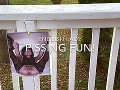 English Lady Pissing Tribute!