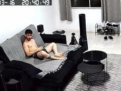 That fuck-fest with that crank on the sofa here at home.