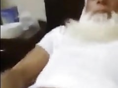 old Arab playing with her dick