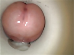 Cum in a tube