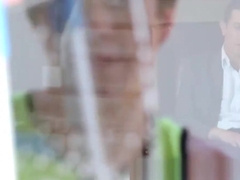 Teasing twink riding cock in closeup