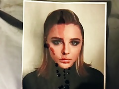 Chloe Moretz cum tribute 55