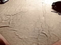 Masturbating in the shadows and cum