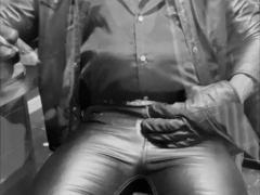 Bate Wank Ripple Leather Nip Smoking Compilation