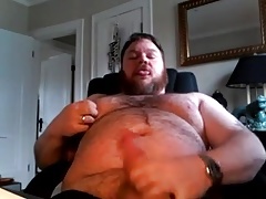 Hairy Bear Cums