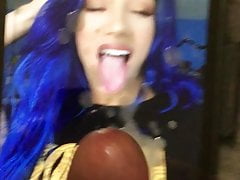 Fat Guy Cums All Over WWE Whore Sasha Banks