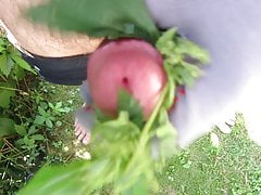 Walking with nettles in panty