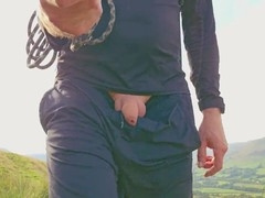 Stroll with erect and flaccid penises