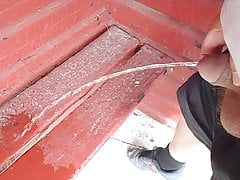 I pee behind school with virgin 18 yo uncut dick