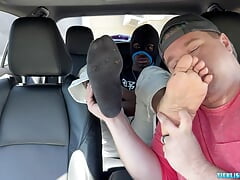 Shy Eddy Goes To A Snyft Ride With Matt To Get Foot Worship