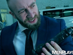 Manuel Scalco dildo fucks Dani Rivera before sliding in his big meat