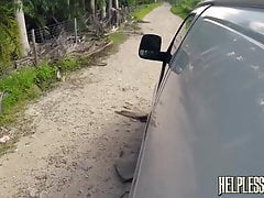 Stranded jock brutally hammered with massive hard cock