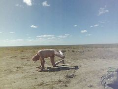 Humiliating myself while out in the desert.