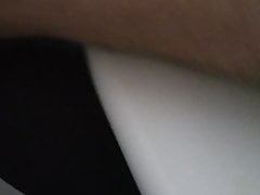 masturbation with big one black dildo