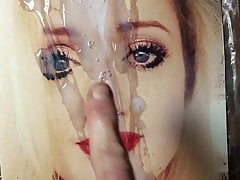 The Golden Girl covered with cum & pee