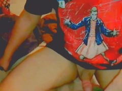 me smacking my balls against my ass in slow motion 5