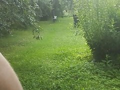 Outdoor faggot cunt training