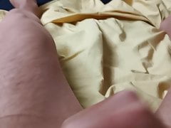Wank and cum in tights
