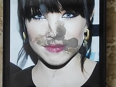 Carly Rae Jepsen Cum Tribute Dark Bangs