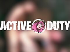 ActiveDuty - Massive Cocked Muscle Drills Tatted Hunk