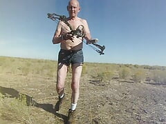 Play time while out archery hunting for pronghorn