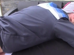 Nude male tries doggy style with his horny partner in restless positions