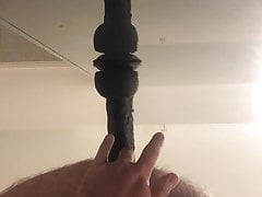 23cm dildo deep in ass