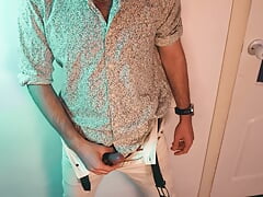 Sexy handsome Noel Dero locked himself in his room and decided to jerk off. ASMR MASTURBATION