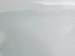 Cumming in the tub