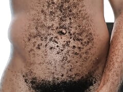 Urgent masturbation of a black guy