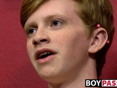 A small guy has a massive penis and he loves to touch it