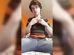 Cumming Hard on My Sexy Chest After Putting on Strip Show