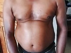 Shirtless wank