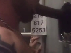 Thick BBC Busts Huge Load at Philly Gloryhole