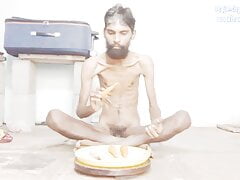 Sexy skinny body Rajeshplayboy993 eating carrot part 1. Handsome face hot boy food eating video.