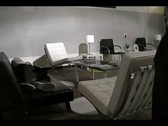 Hot gay guys filmed by security cam while they fuck