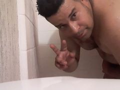 Shaving my pubic hairs damn this water!