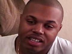 Yummy black guy makes a gay sex vid