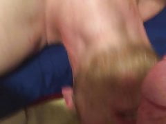 Huge cock throat fuck