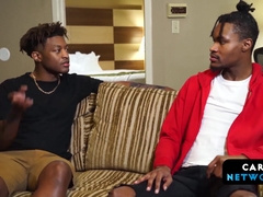 Hakunabad & Jaylen Rebel two way blowjob and bareback fuck